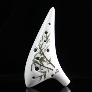 Classic Alto C 12-Hole Ceramic Ocarina – Blue Glaze